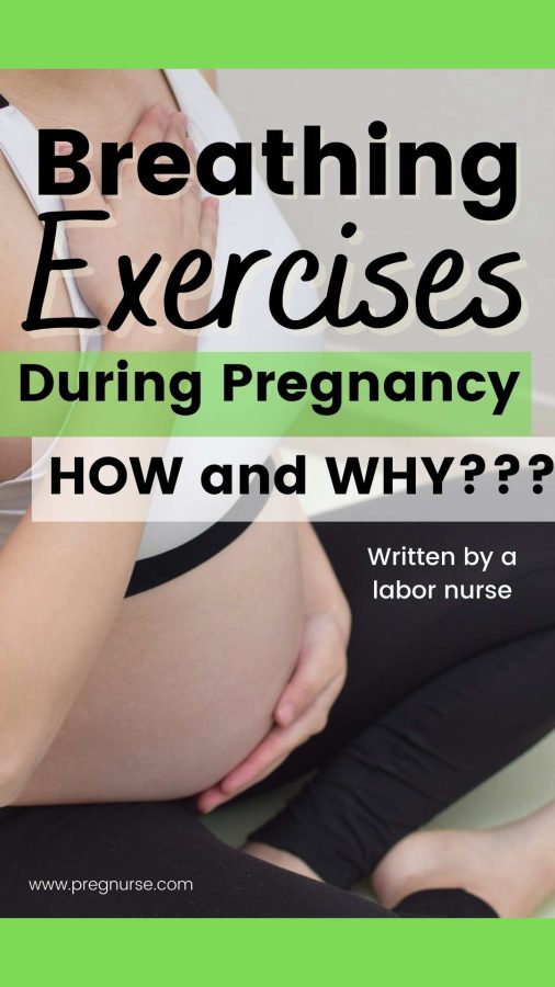 pregnant woman breathing