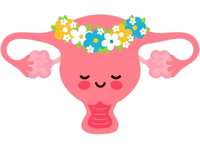 uterus with a wreath