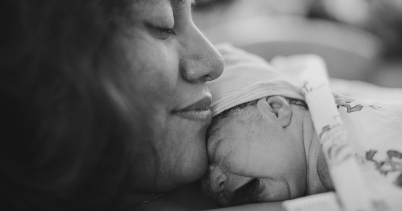 mom and newborn